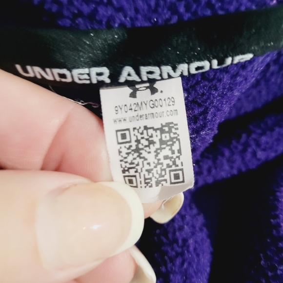 Under Armour ColdGear 1/2 Zip Women’s Large Mock Neck Purple Training Top Jacket - Picture 14 of 14